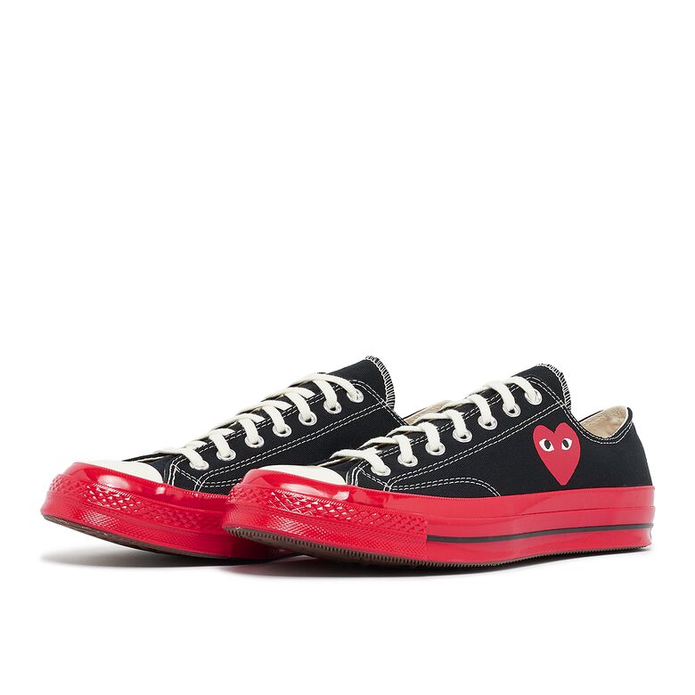 Comme des Garcons Play Red Sole Chuck Taylor 70 Low Top Black