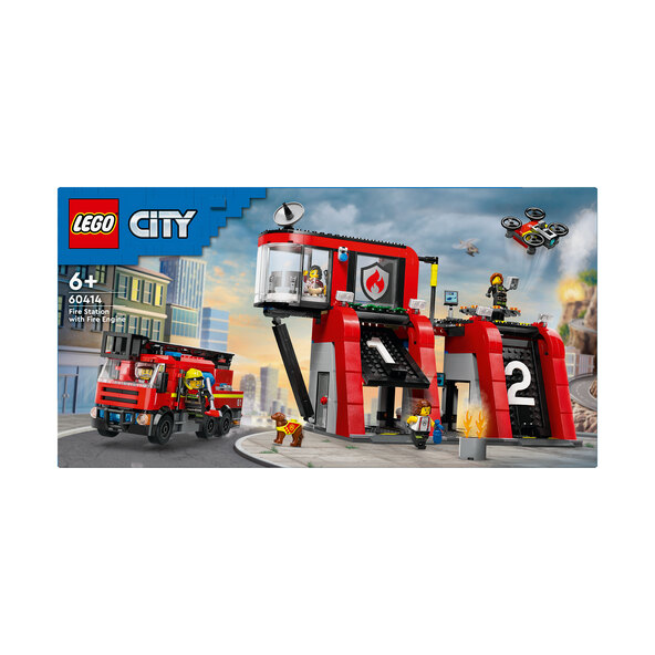 City Feuerwehrstation mit Drehleiterfahrzeug 60414