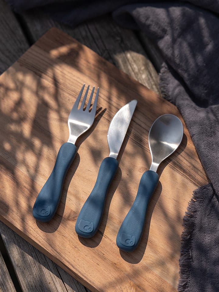 Sebra 3tlg. Besteck in Blau günstig kaufen onesize