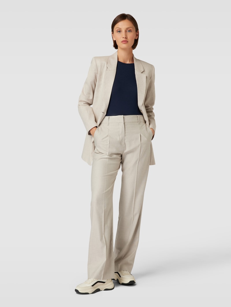 Longsleeve mit U-Boot-Ausschnitt in marineblau