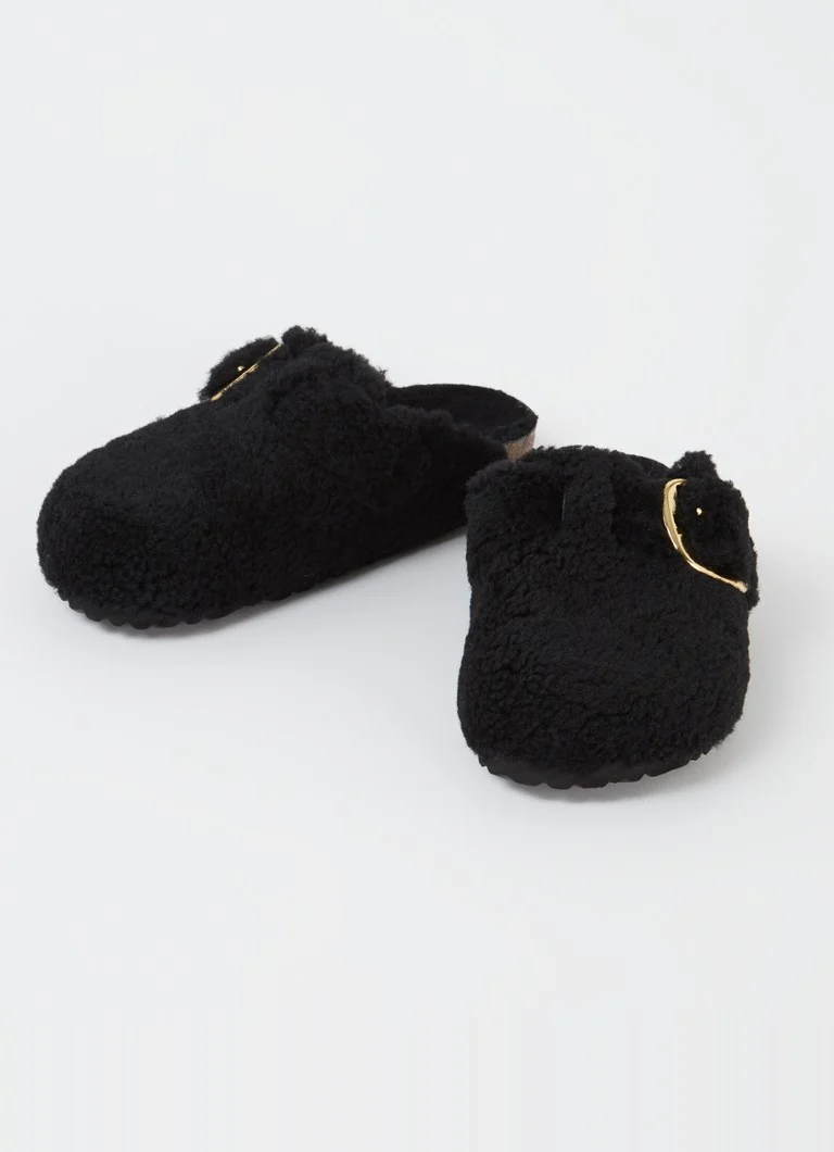 Mocasini Birkenstock Boston Teddy din lână