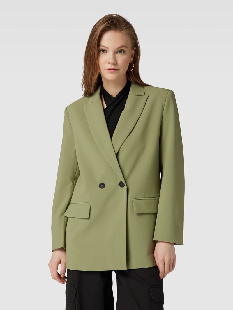 Blazer mit Reverskragen in lindgrün