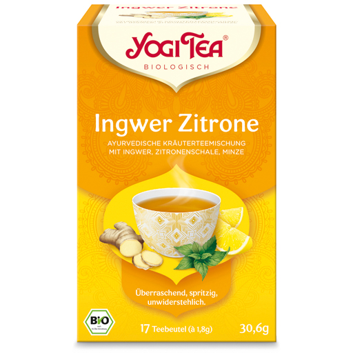 YOGI TEA Ingwer Zitrone Bio Filterbeutel  17X1.8 g  Filterbeutel