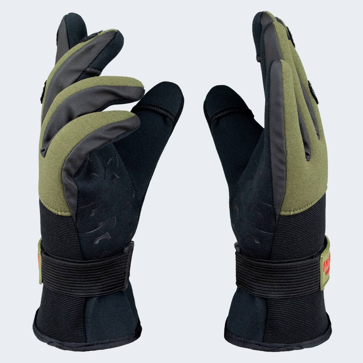 Arapaima Fishing Equipment OlivBlack Neopren Angelhandschuhe