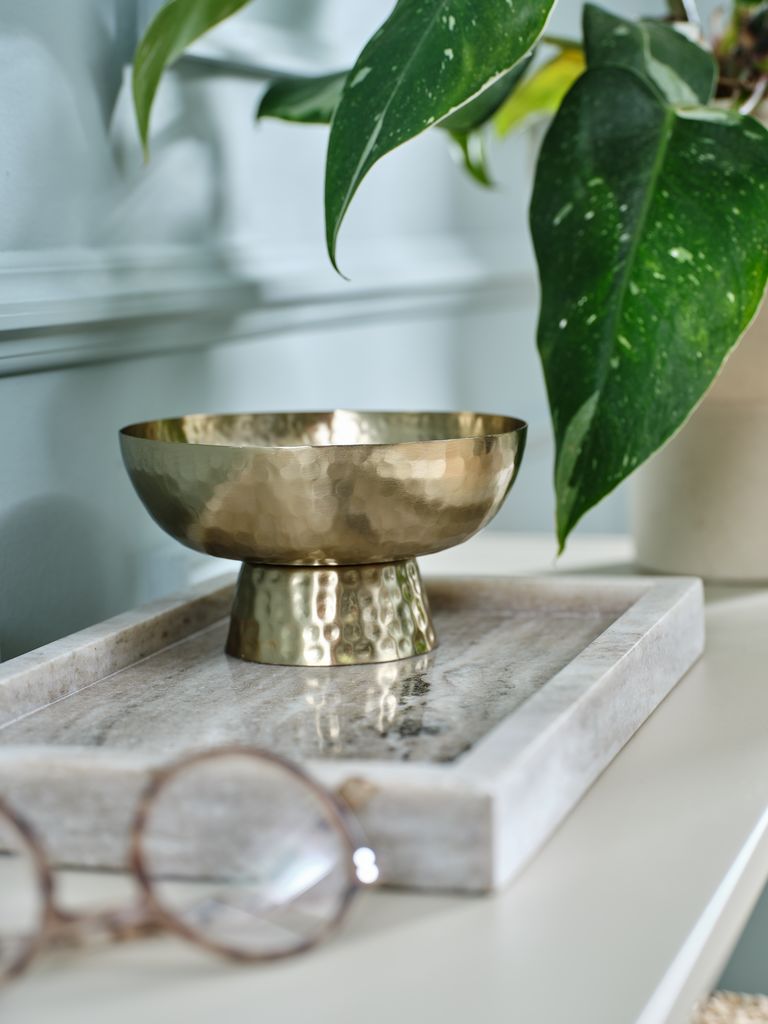Tigela decorativa ABRAHAM Ø13xH8cm dourada