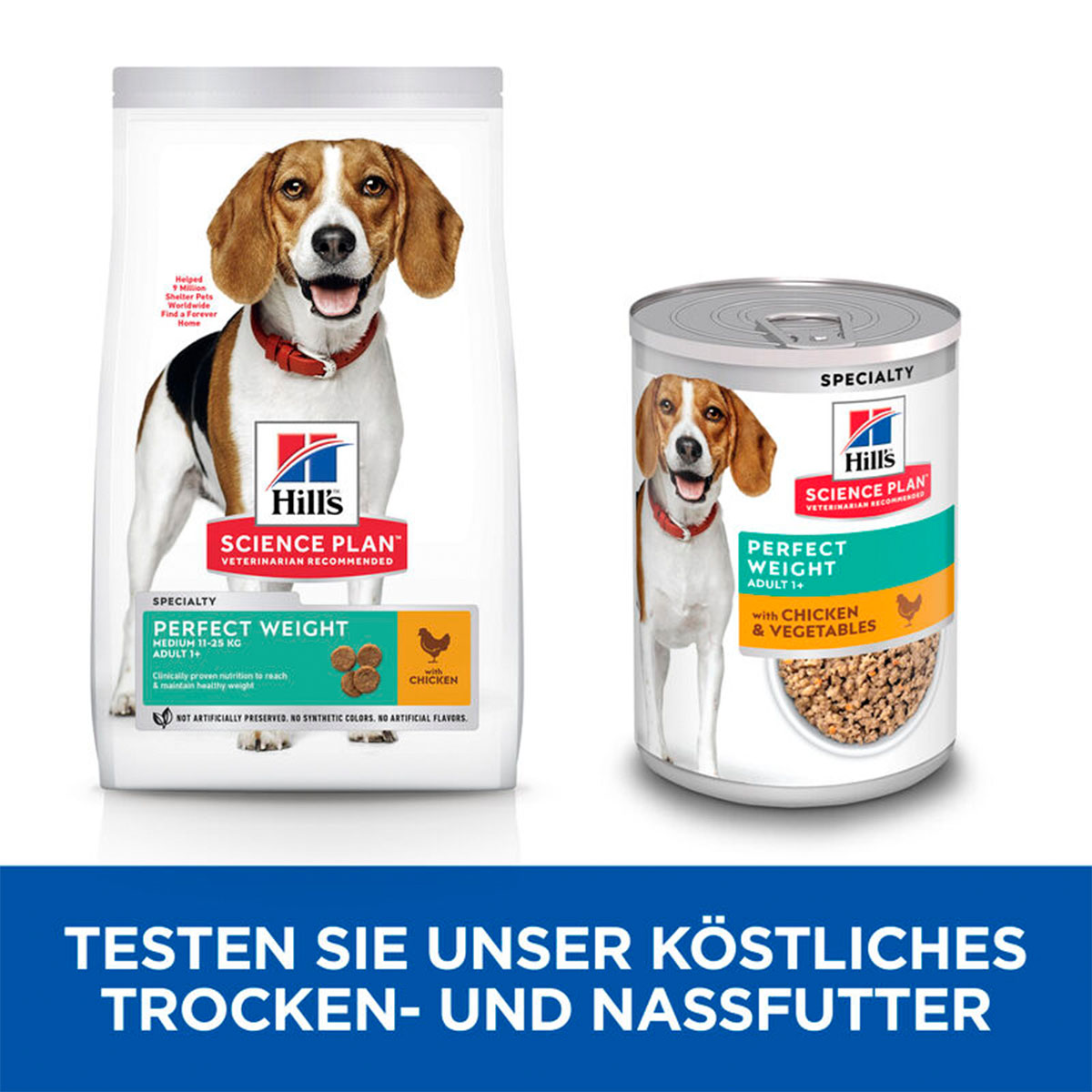 Hill's Science Plan Hund Perfect Weight Adult Huhn & Gemüse
