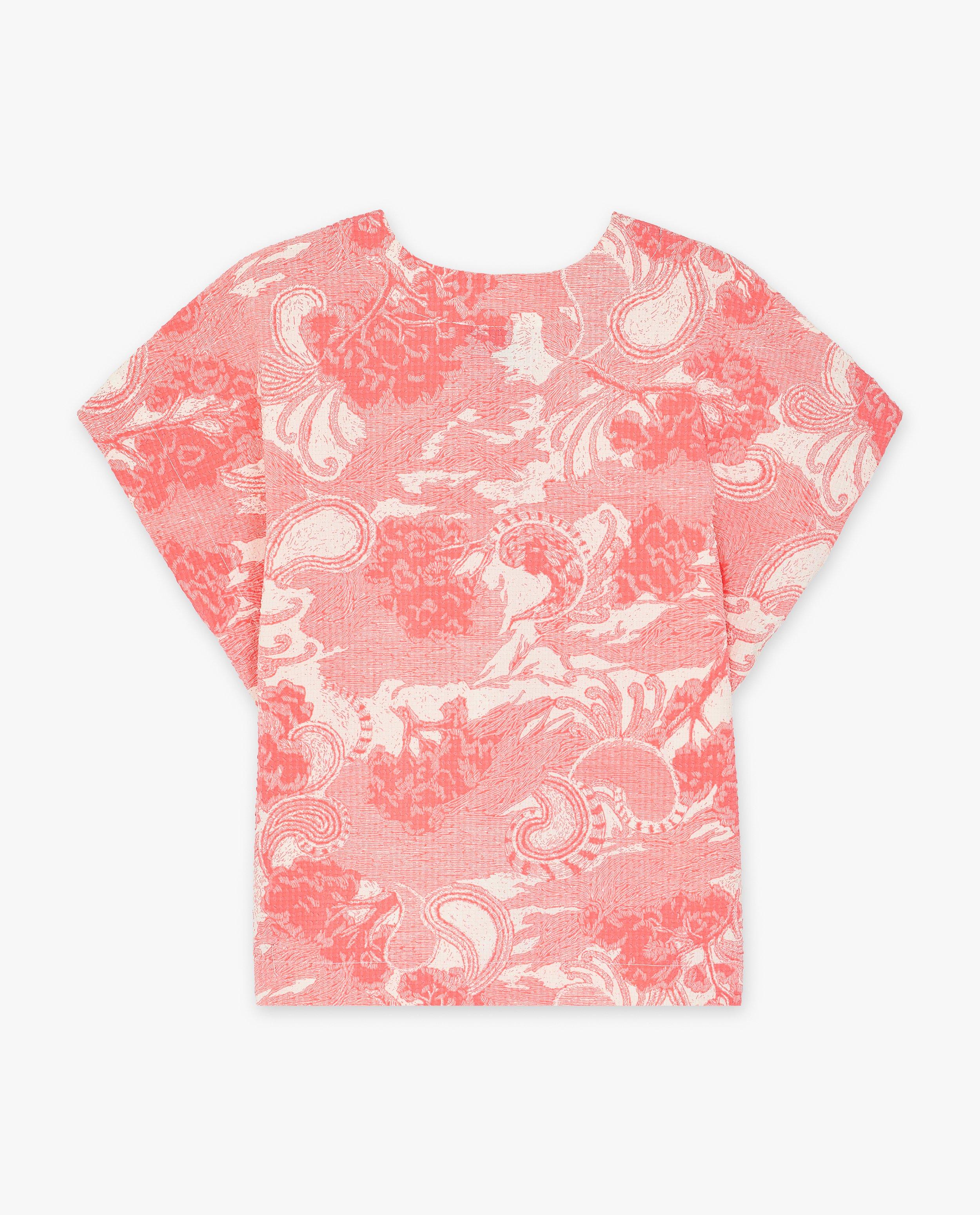 CKS Damblus med textur klarrosa