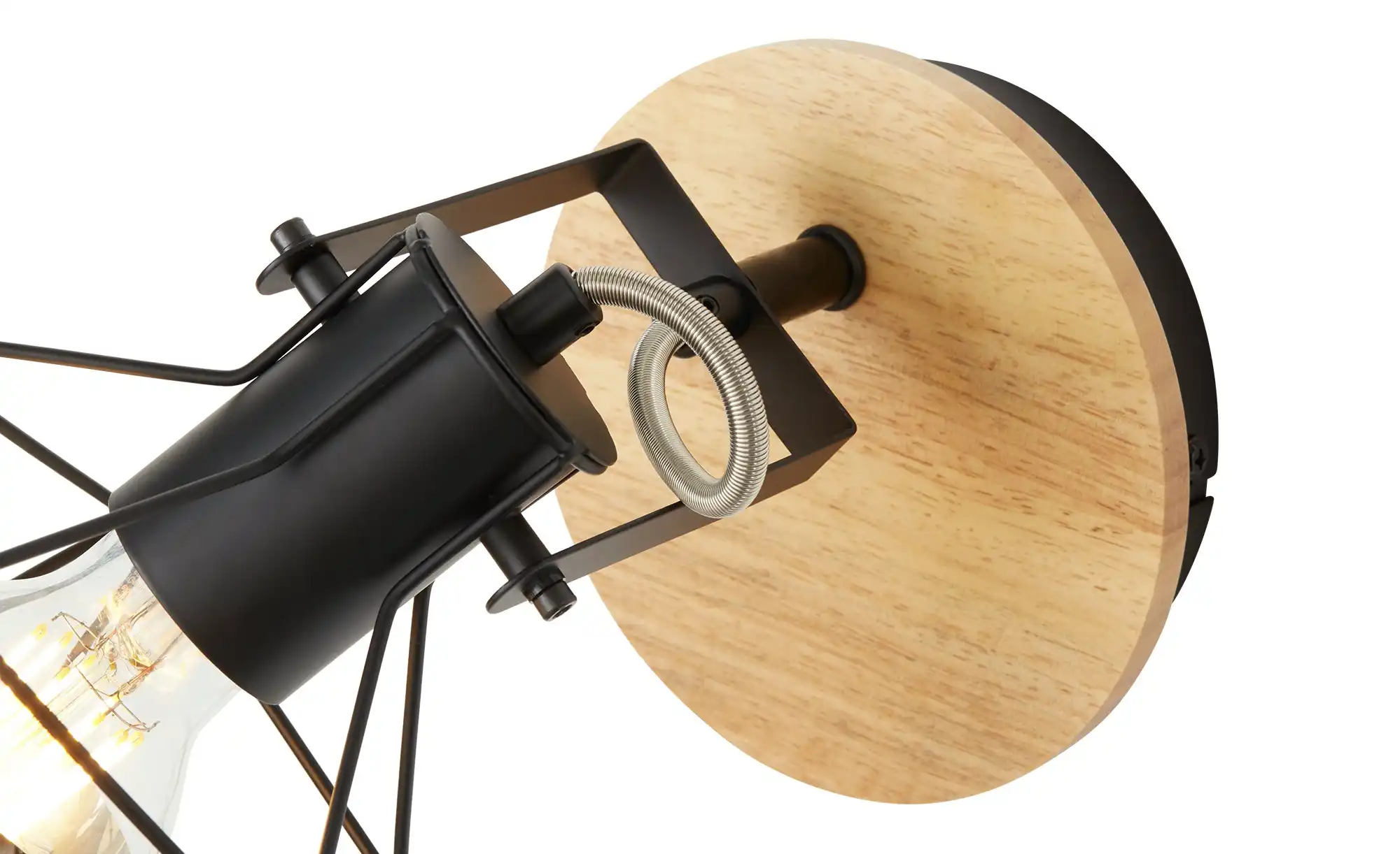 Paul Neuhaus Decken- und Wandstrahler, 1-flammig, Rubber Wood