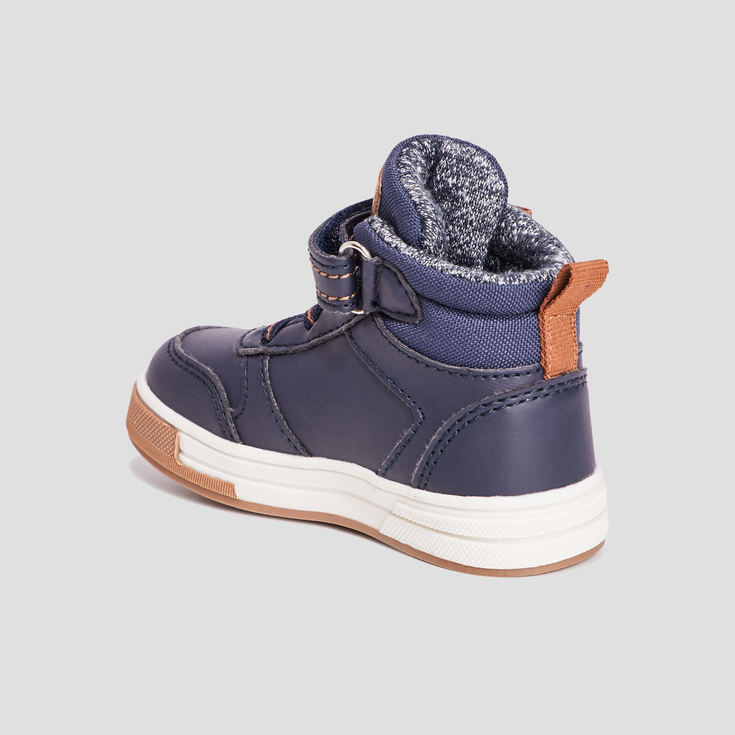 Baskets montantes Creeks bleu bébé garçon | La Halle