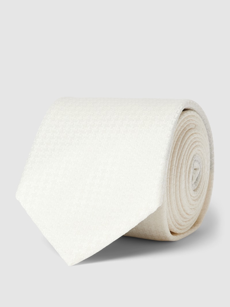 Krawatte mit Allover-Muster in offwhite