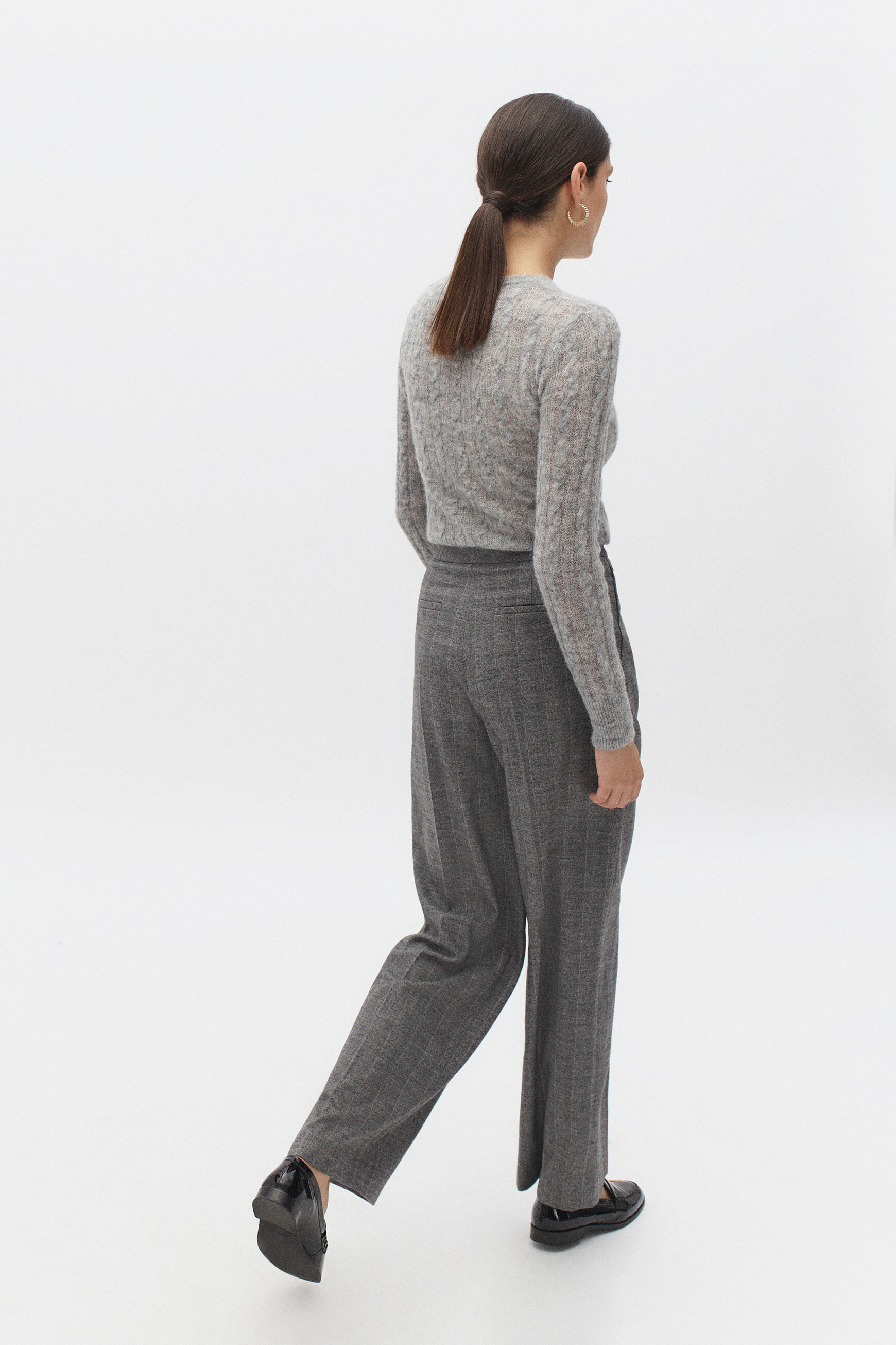 pantalon olivier gris femme