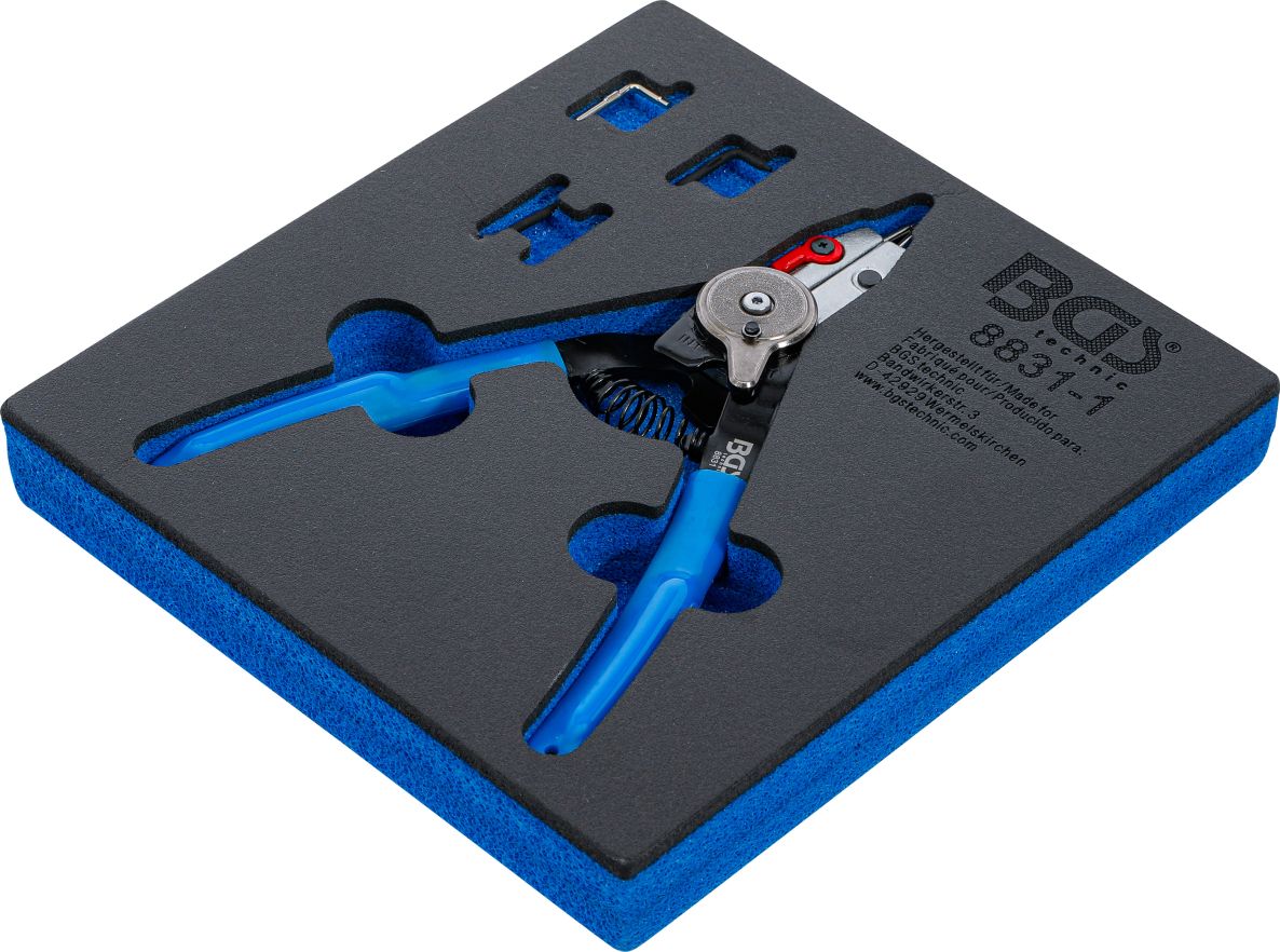 BGS 8831-1 Circlip pliers for outer/inner rings interchangeable tip 180 mm
