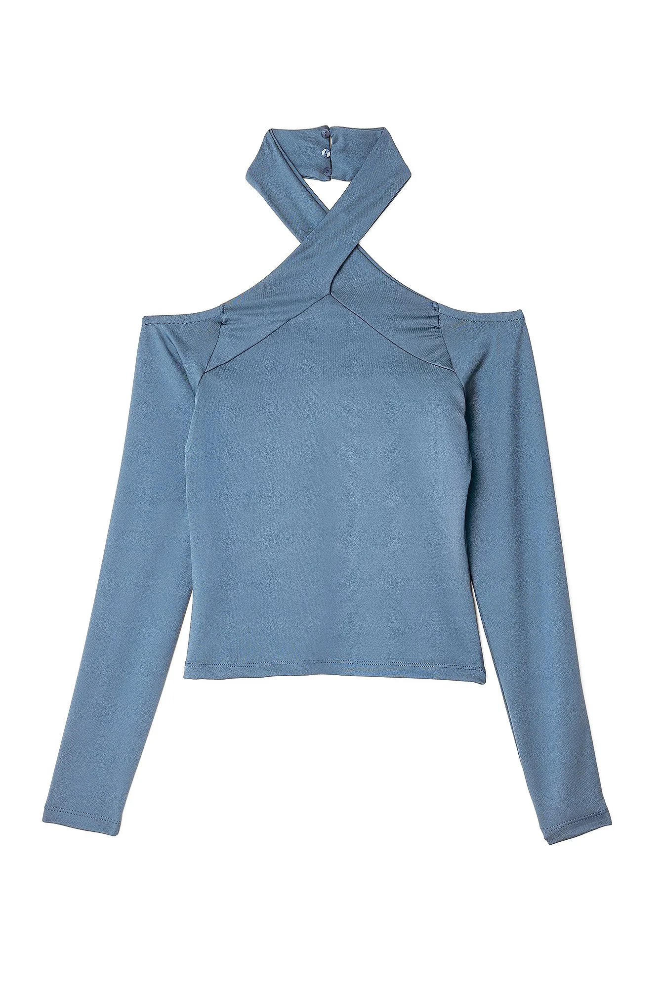 Langarmshirt mit Neckholder