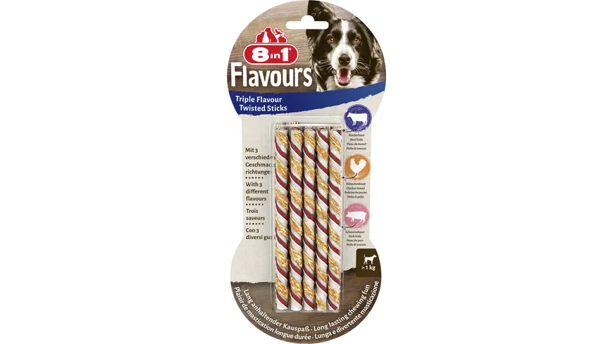 8in1 TRIPLE FLAVOUR twisted sticks 10 Stück