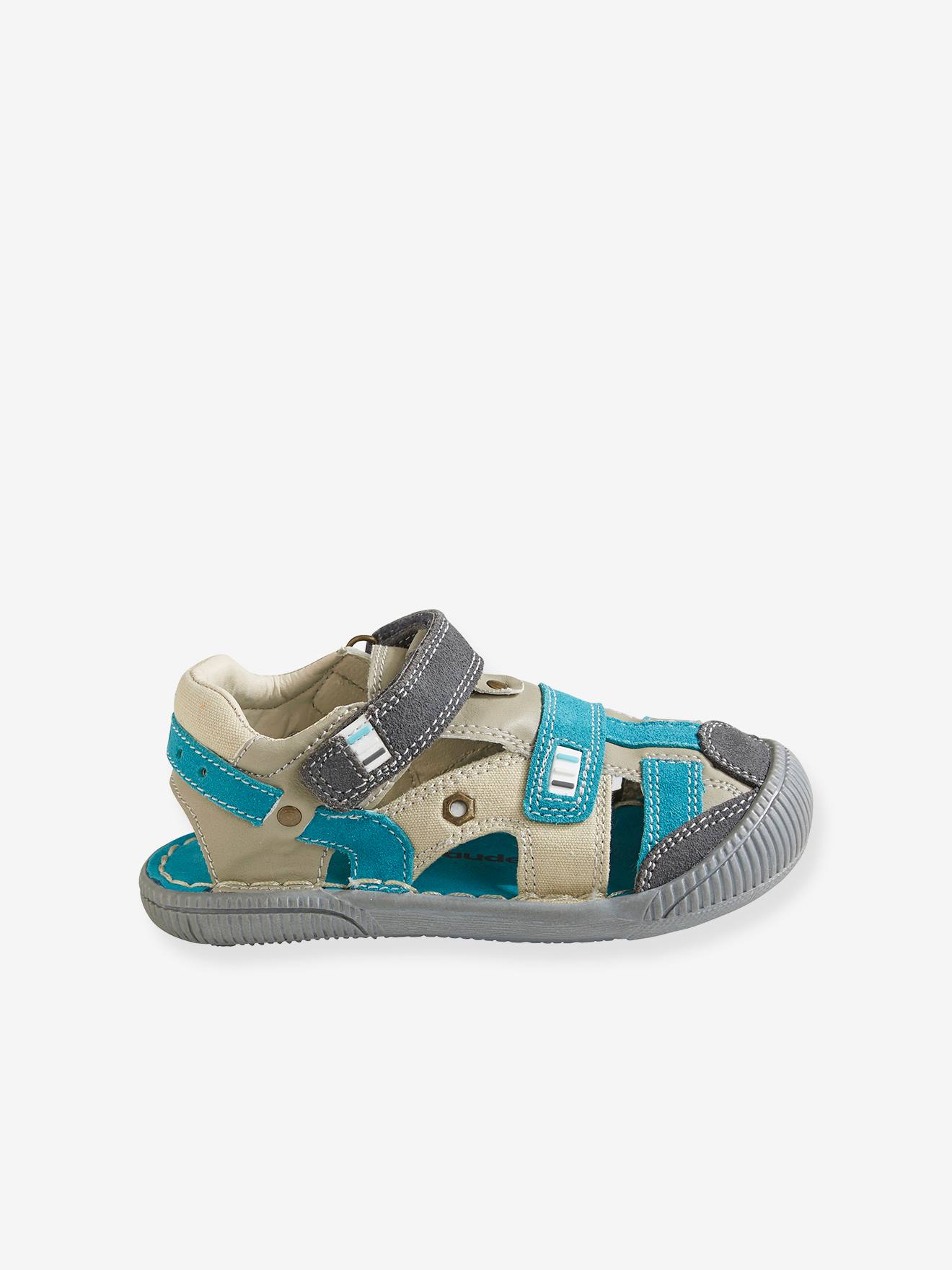 Vertbaudet Jungen Sandalen mit Klettverschluss - grau