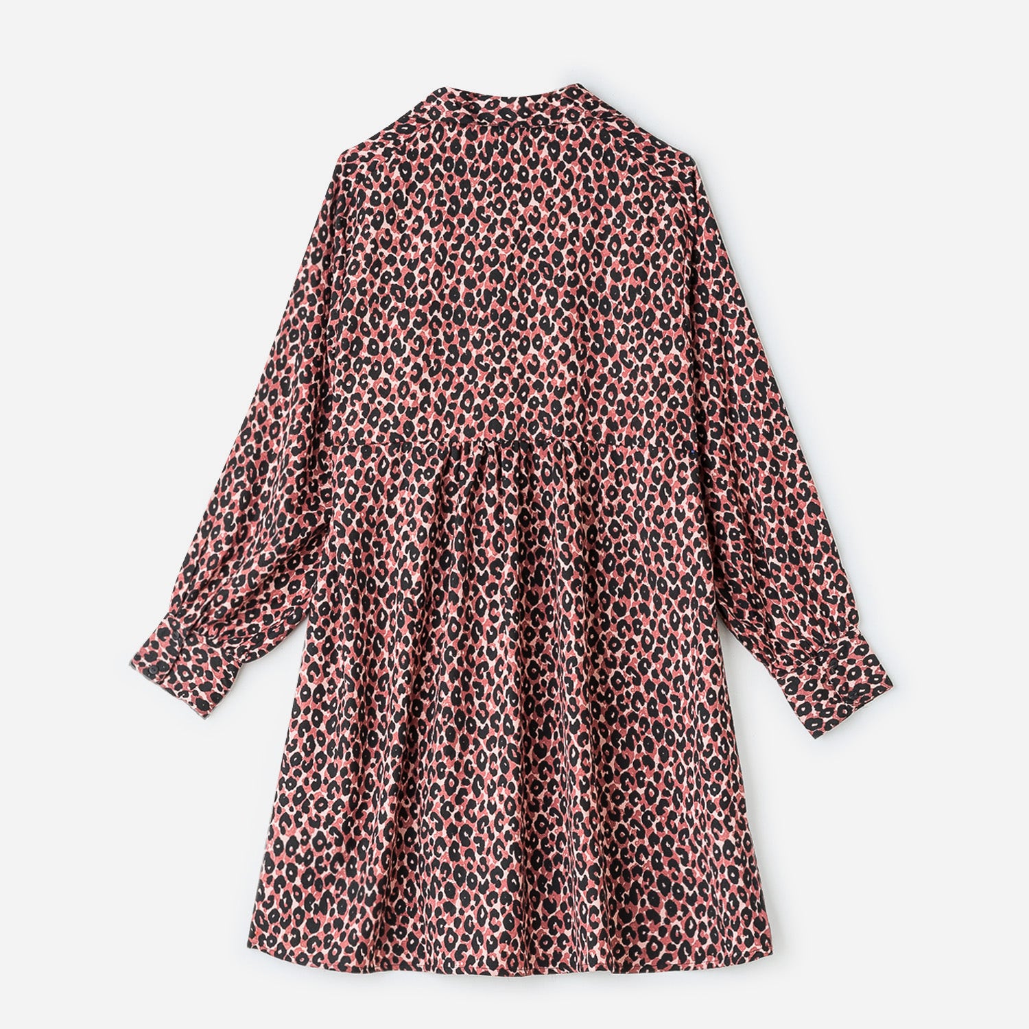 Robe TEXTO vieux rose à motif léopard