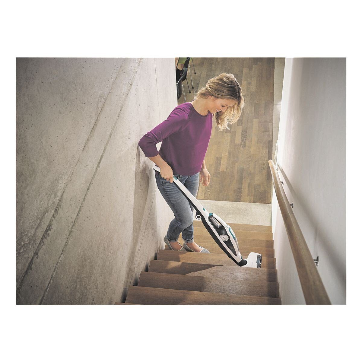 Leifheit Akku-Bodenstaubsauger Regulus PowerVac 2in1, Kehrsauger, Boden- und Handgerät, beutellos