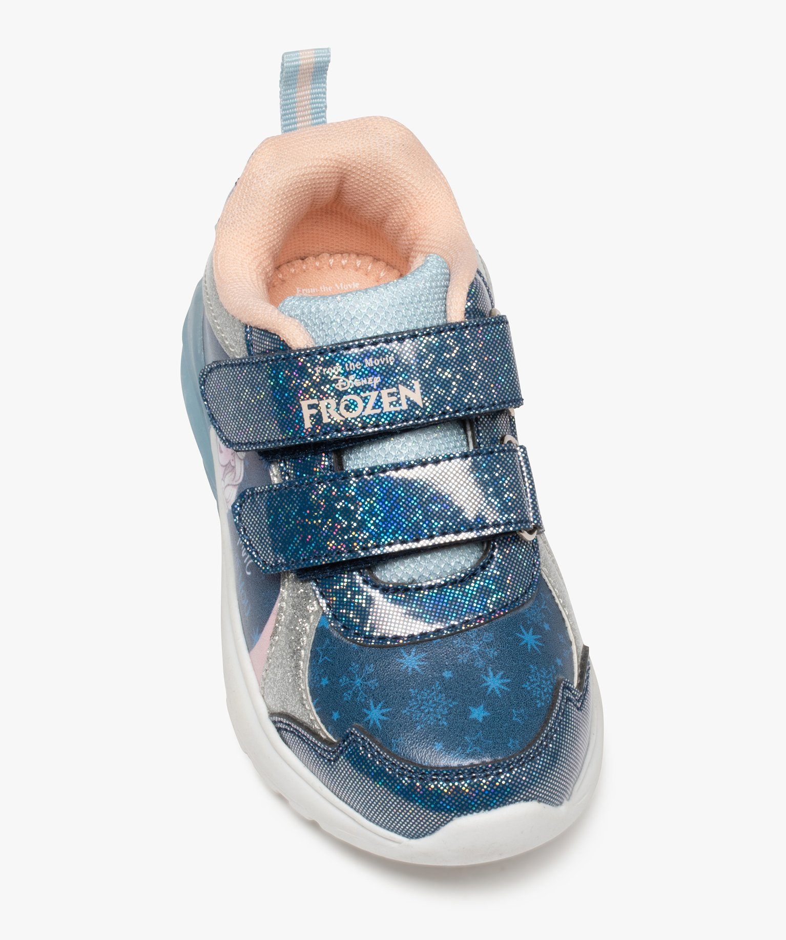 Baskets fille à semelle lumineuse – La Reine des neiges bleu | GEMO
