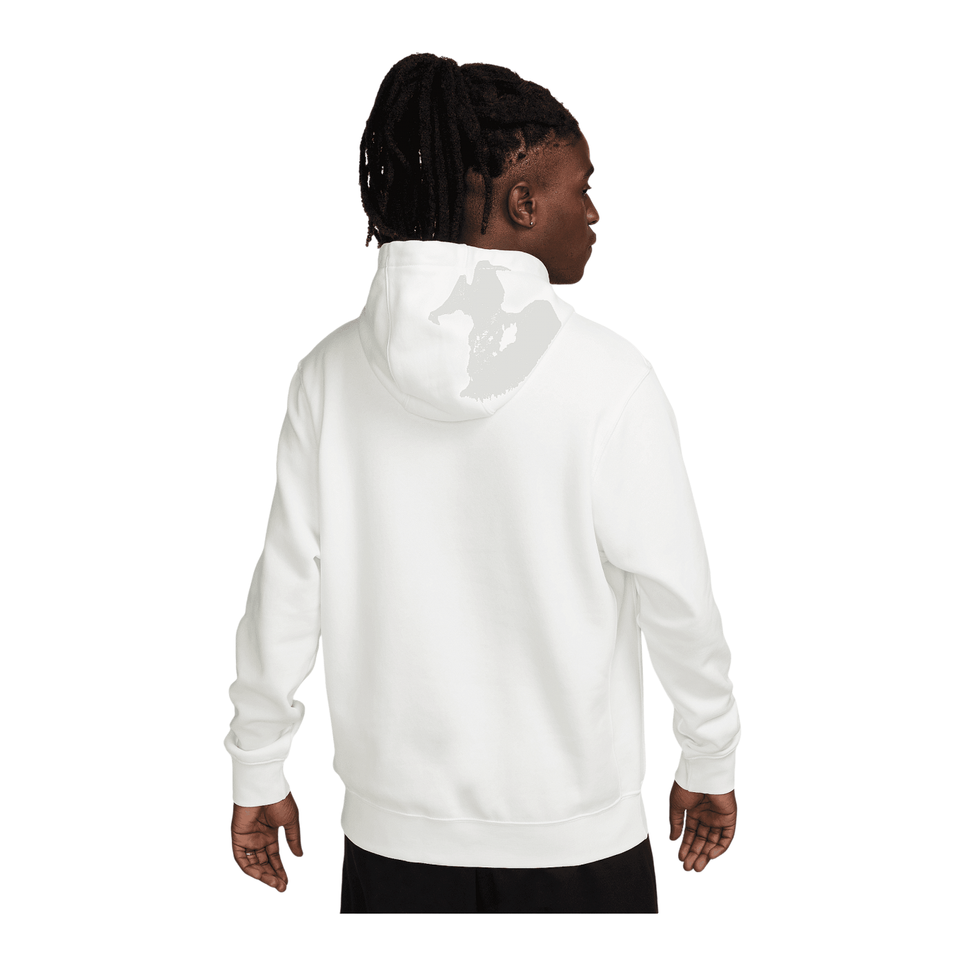 Nike Club Fleece Hoody Braun Weiss F134