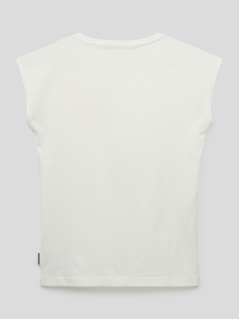 T-Shirt mit Motiv-Print in weiß