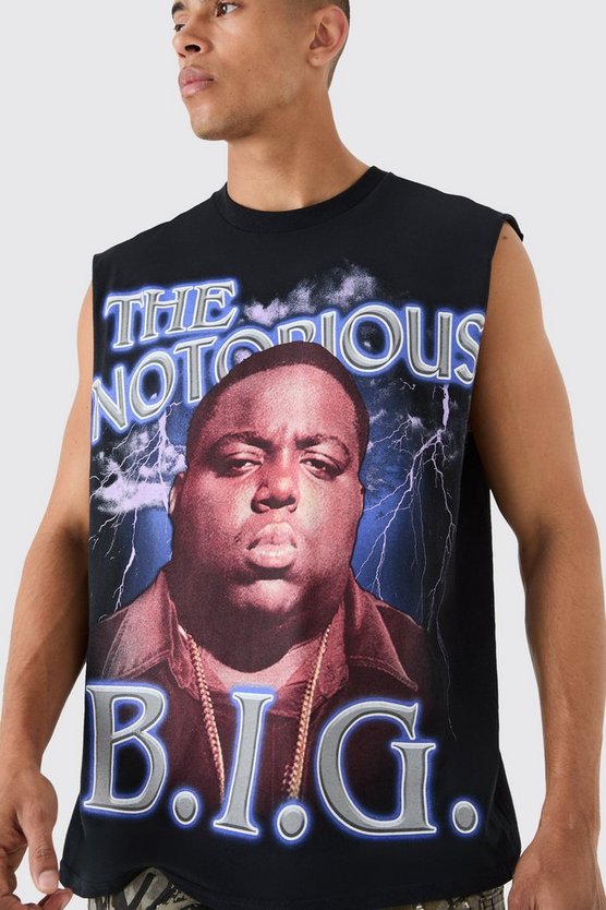 Oversize Tanktop mit lizenziertem Biggie-Print