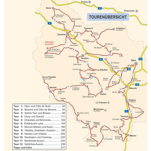 Mit dem Wohnmobil durch Burgund - Reiseführer
