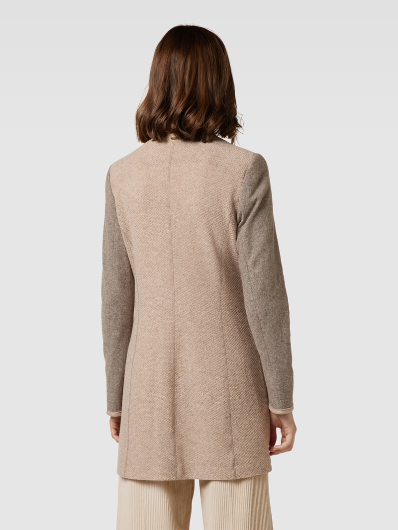 Longblazer mit Pattentaschen in sand