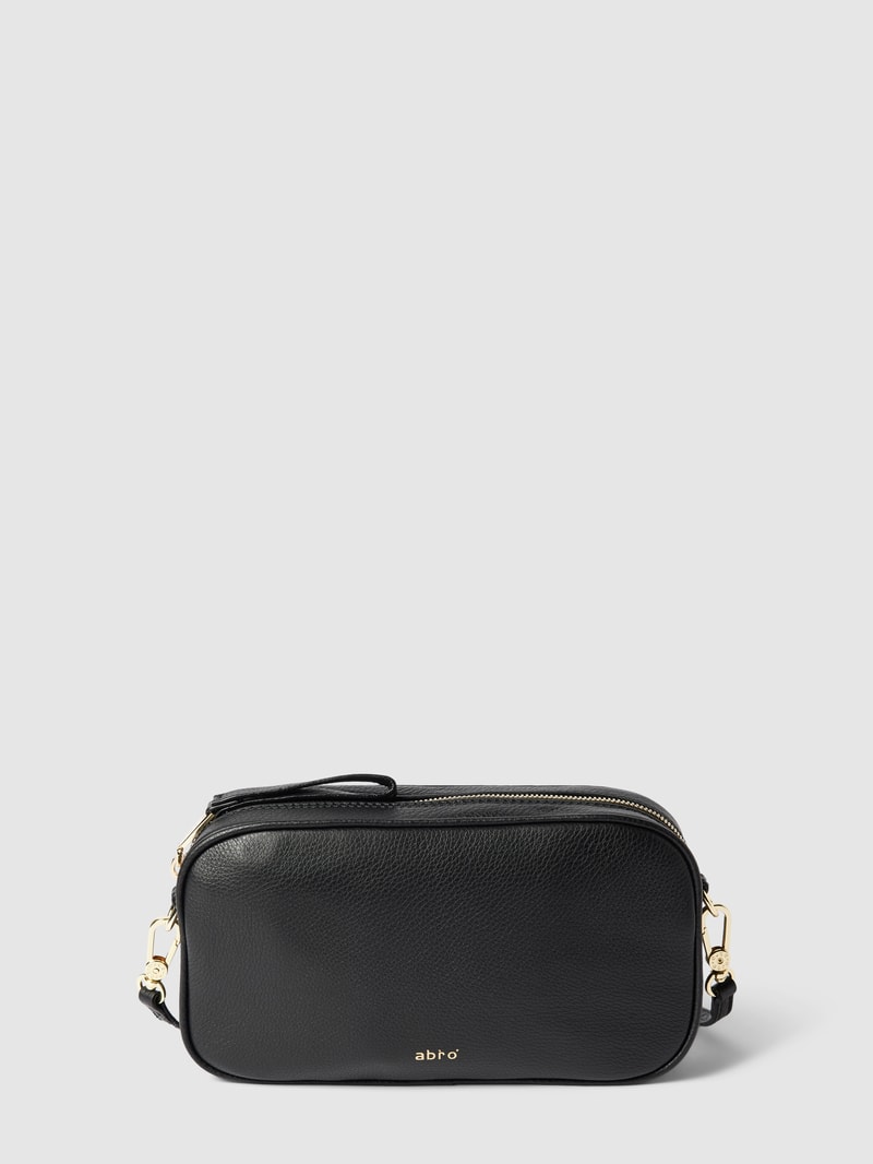Handtasche mit Label-Print Modell 'TINA' in black