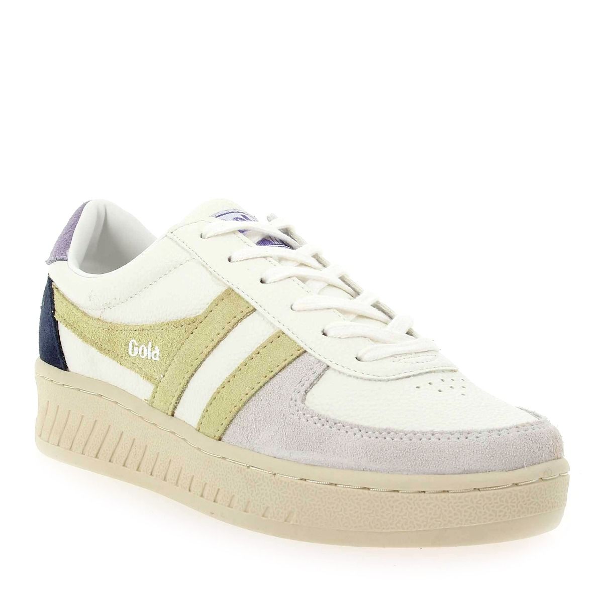 Gola  GRANDSLAM TRIDENT CLA415 - Blanc citron