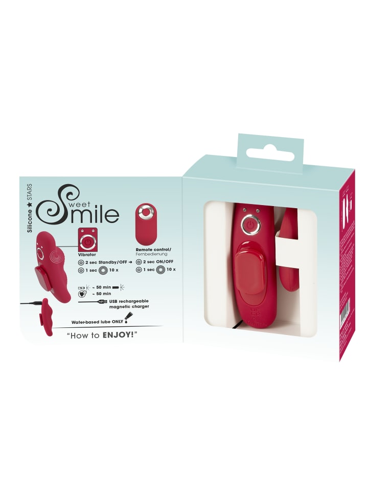 Sweet Smile Panty Vibrator RC Panty Vibrator in rot günstig kaufen 9,5