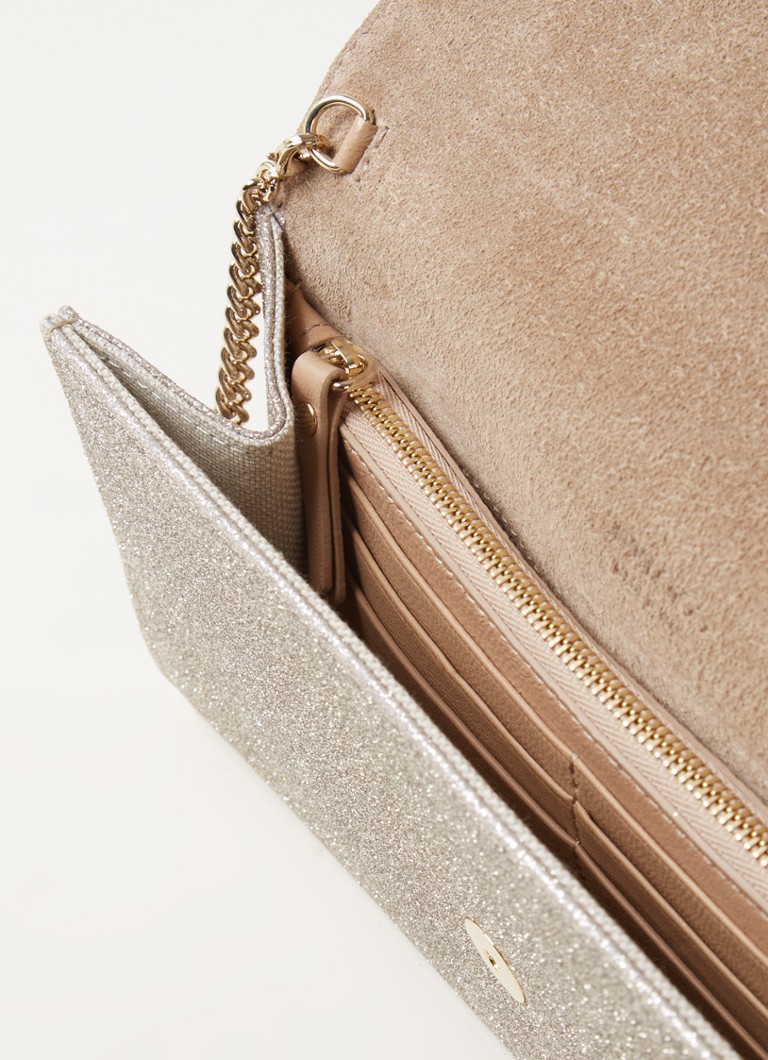 Jimmy Choo Emmie clutch with glitter