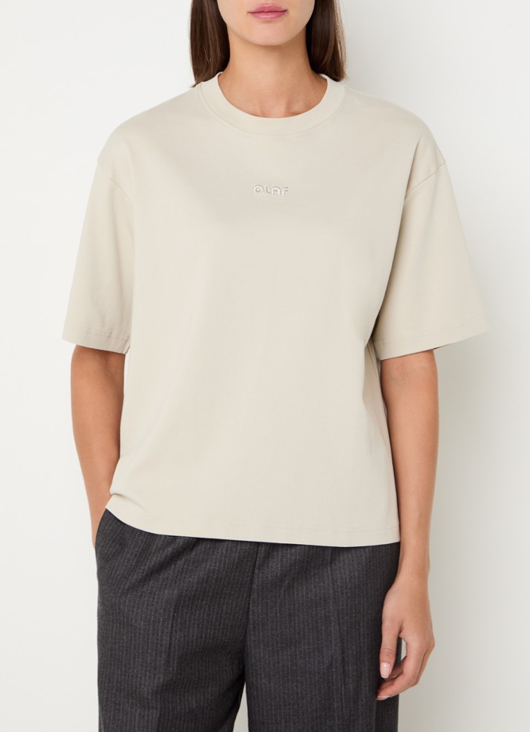T-shirt OLAF Interlock con logo ricamato