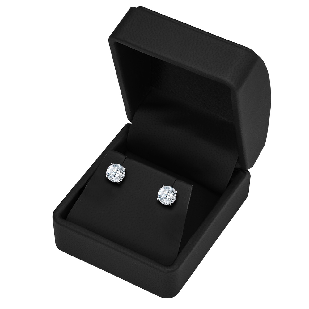 Trilani Boucles doreilles Signe infini Argent sterling Oxyde de zirconium (CZ) en Argent/ Boucles d'oreilles