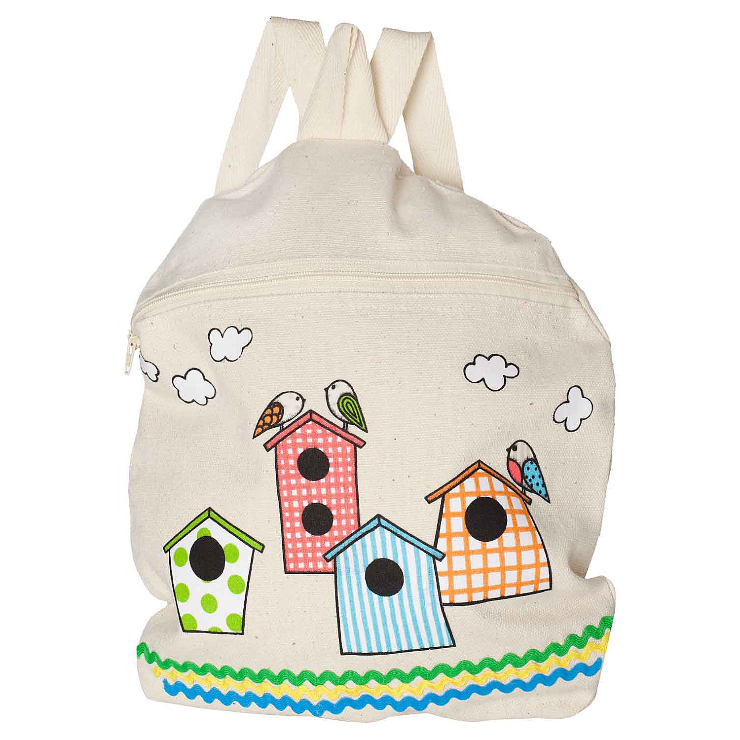 buttinette Kinderrucksack, natur, 26 x 31 cm