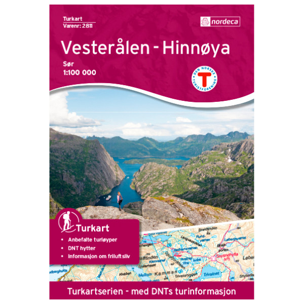 Nordeca - Vesterålen - Hinnoya Sør - Wanderkarte
