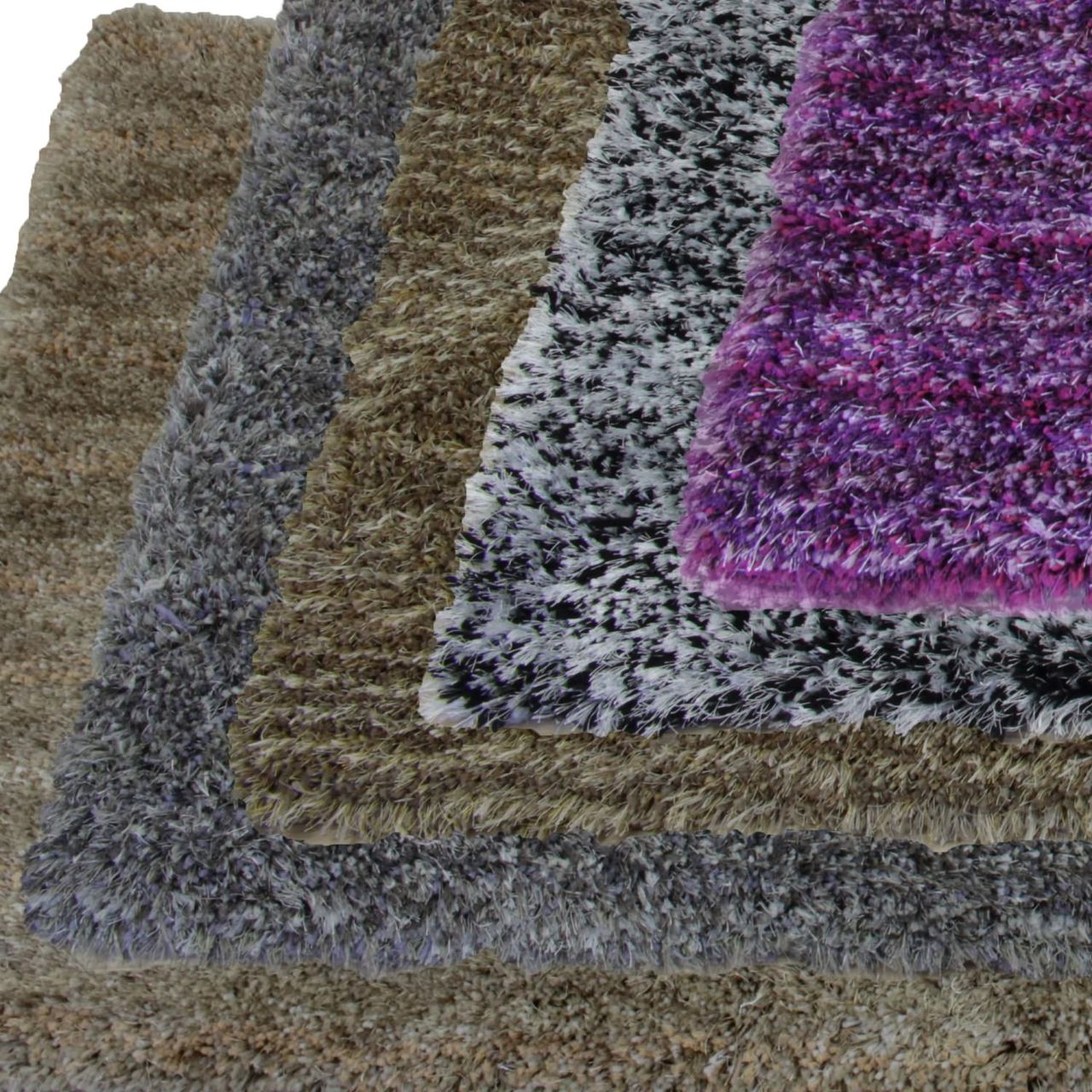 TOP MULTI Teppich Shaggy Flokatiteppich Gold 180 x 290 cm