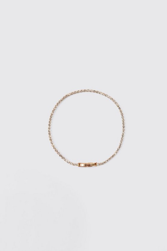 Goldenes Armband mit Strass