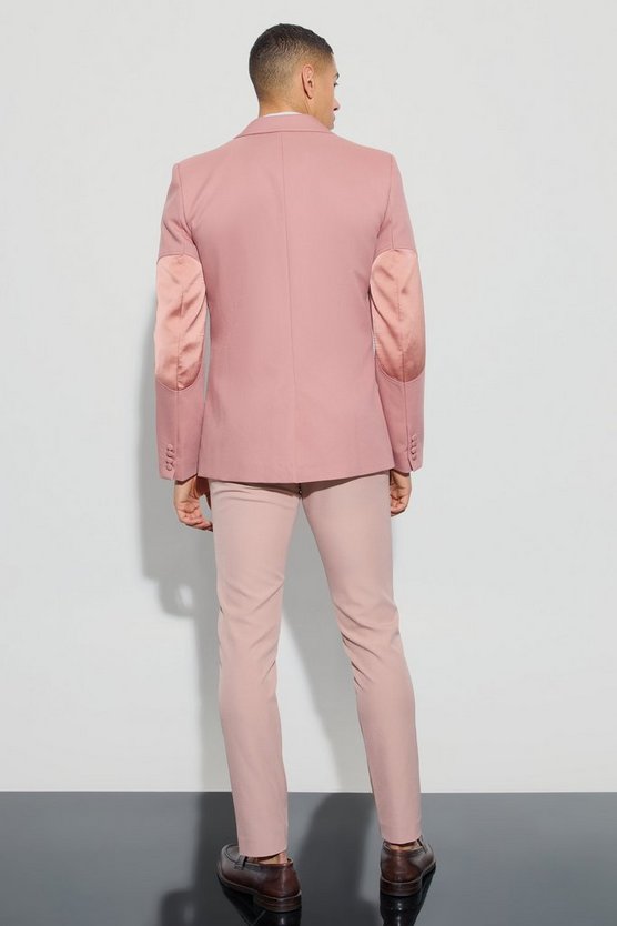 Strukturierter Slim-Fit Blazer mit Aufnähern