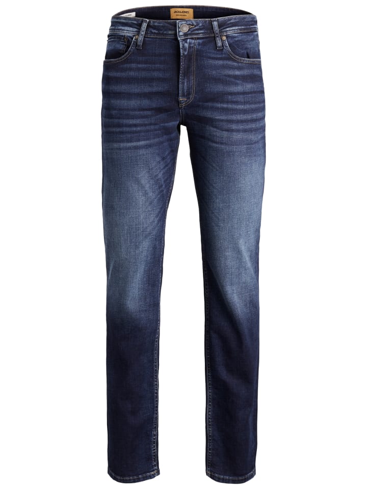Jack & Jones Regular Fit Jeans Mid Waist Basic JJICLARK JJORIGINAL in Blau günstig kaufen