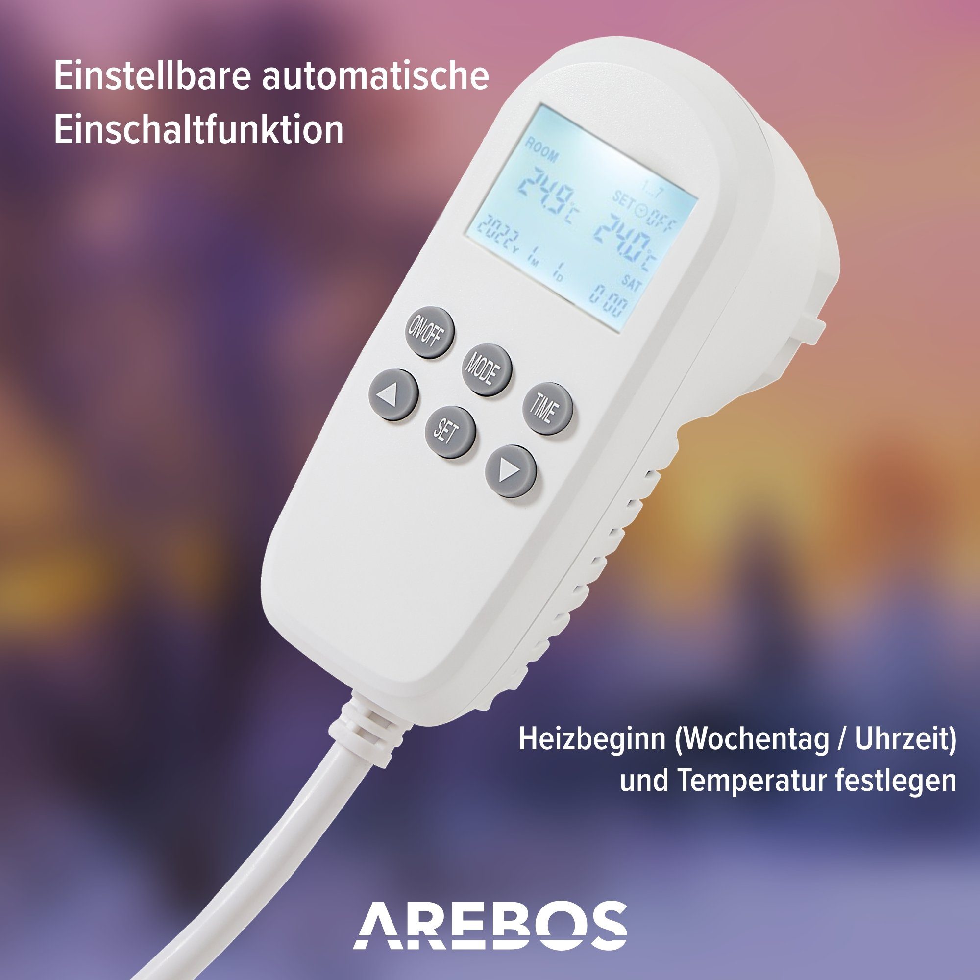 Arebos Infrarotheizung Wandheizung Elektroheizung Heizpaneel Flachheizung 350 W