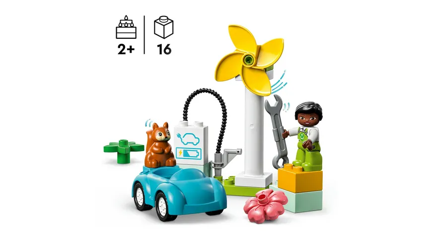 LEGO DUPLO Town 10985 Windrad und Elektroauto