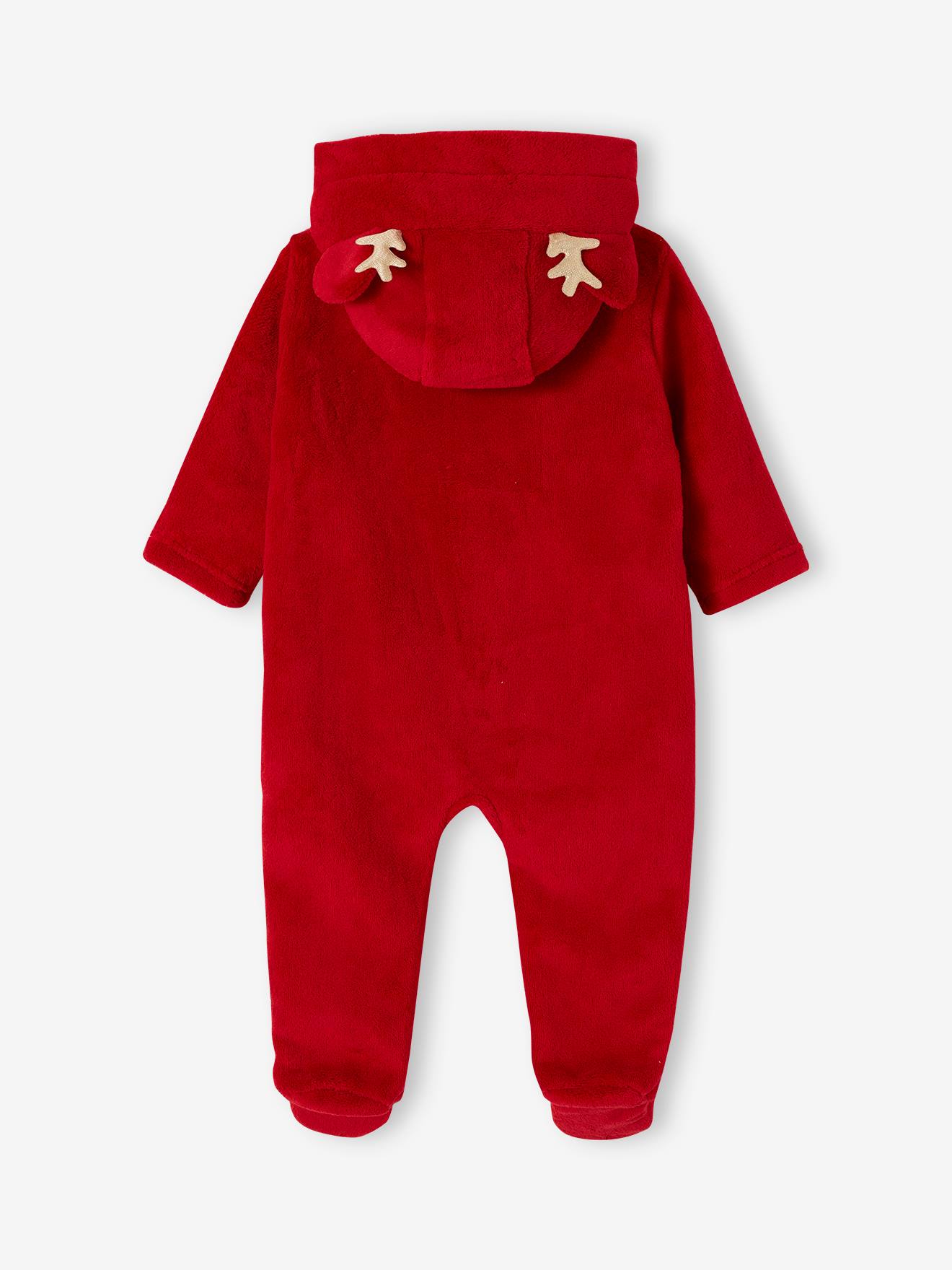 Minnie Weihnachtlicher Kinder Baby Overall Disney MINNIE MAUS - rot