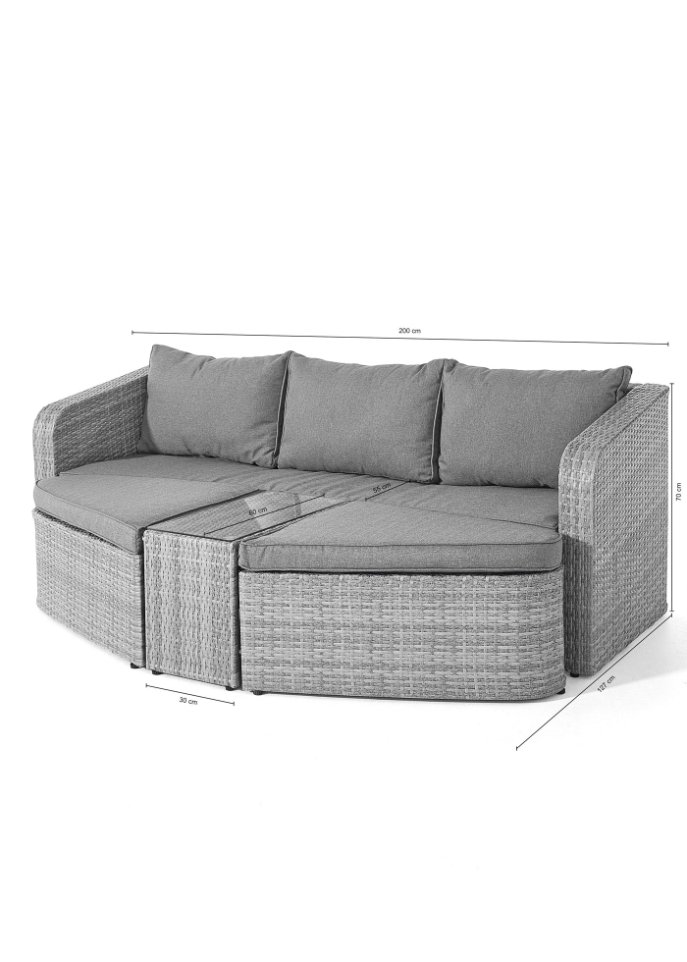 Loungemöbel (4-tlg.Set)