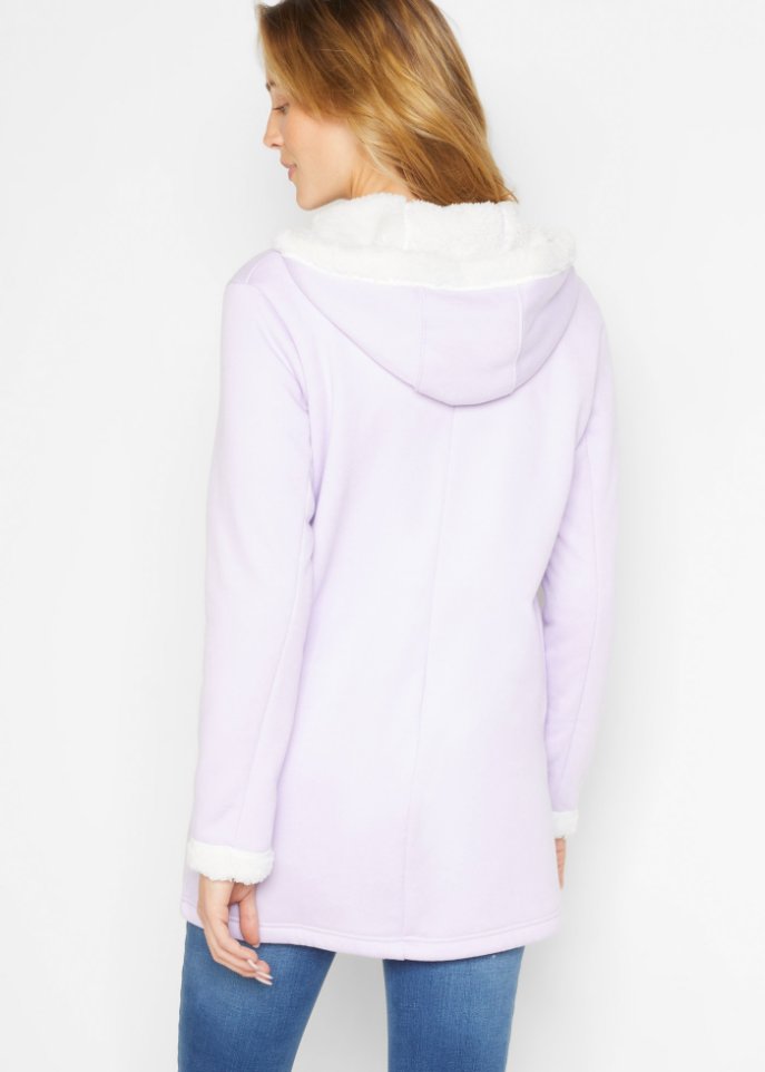 Sweatjacke mit Teddyfell