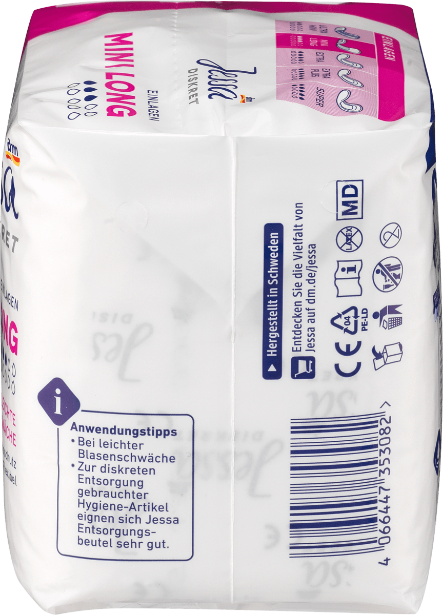 Einlagen Mini Long, 16 St
