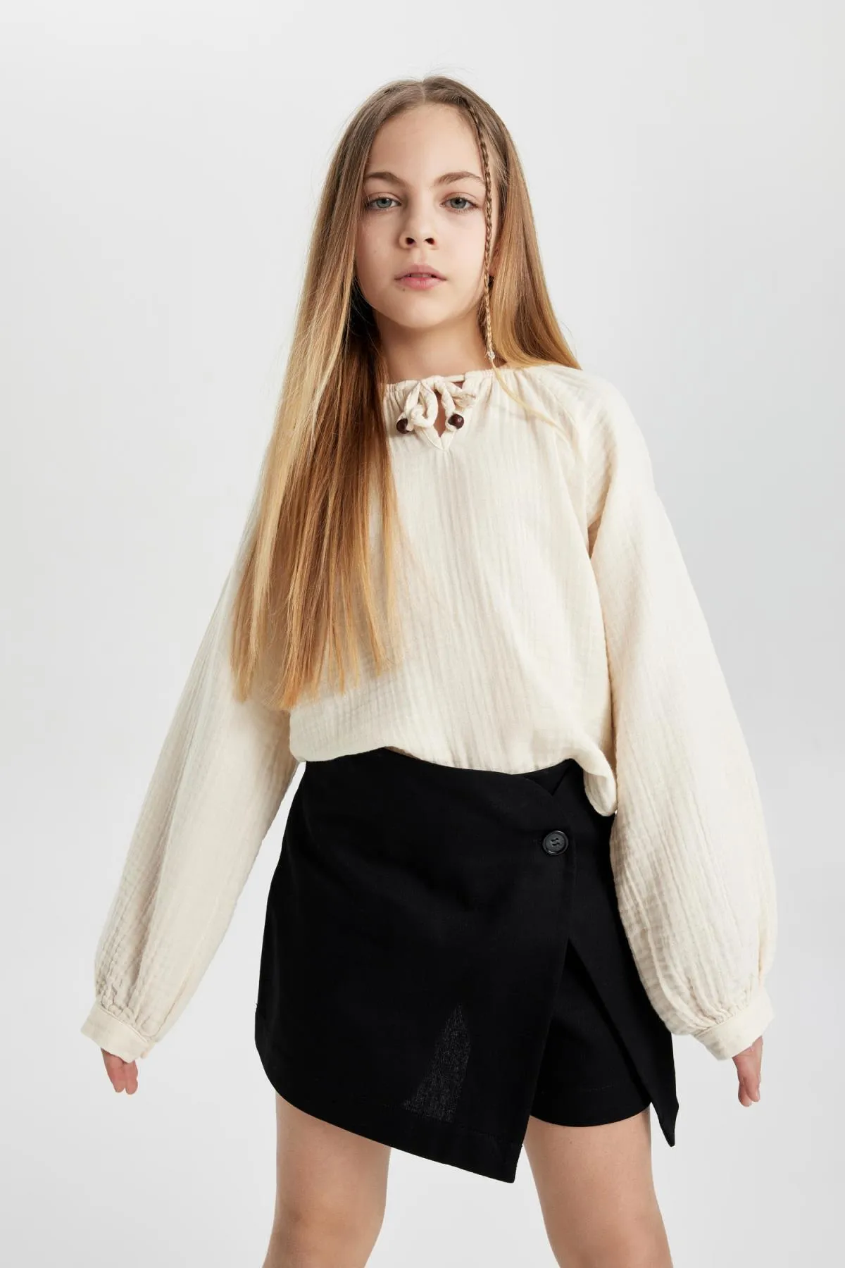 DeFacto  Langarm-Musselinbluse für Mädchen C0464a824sp