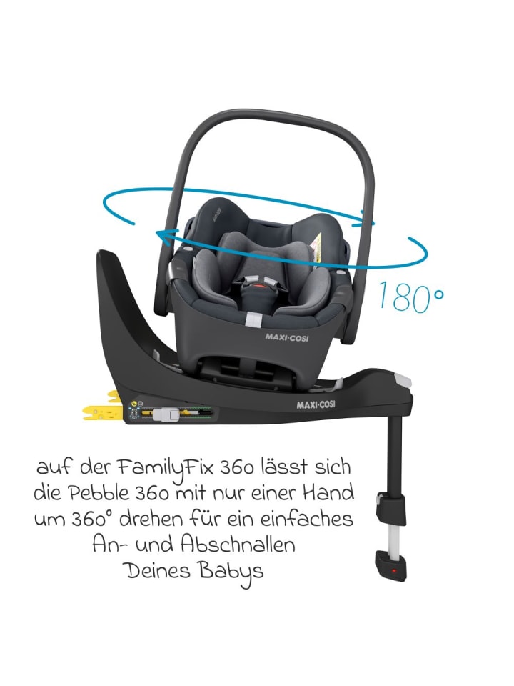 Maxi-Cosi Babyschale Pebble 360 i-Size drehbar ab Geburt - 15 in grau günstig kaufen onesize