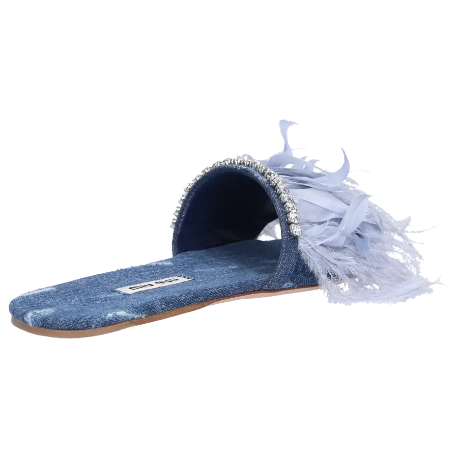 Miu Miu - Sandalen Denim - blau