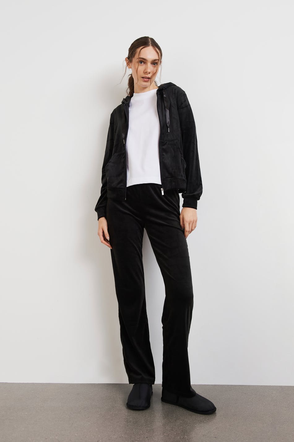 Cecilia velour trousers