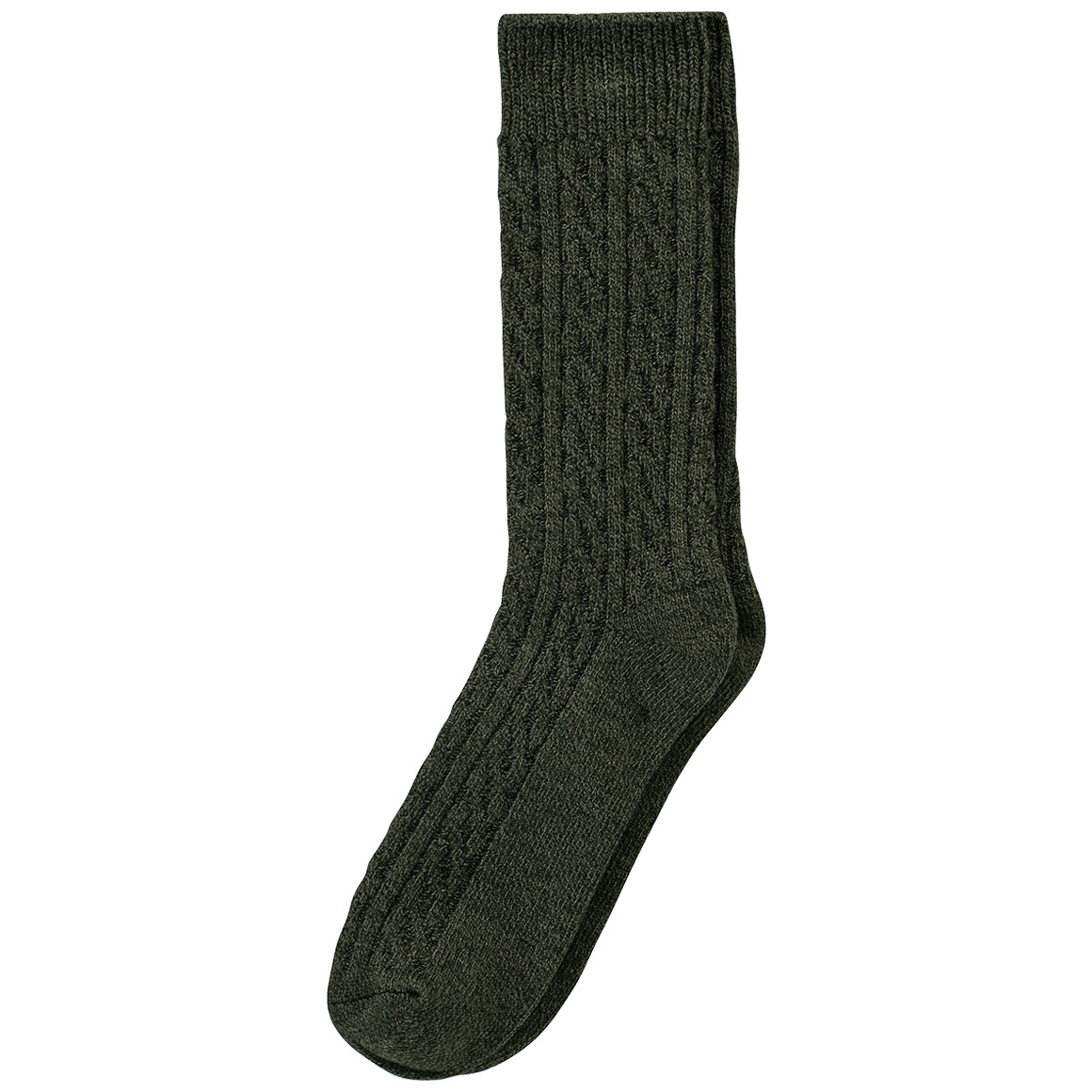 1 Paar Herren Socken mit Zopfmuster